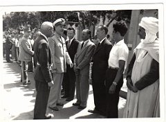 BOU SFER 06 JUILLET 1958 POSE DE LA PREMIERE PIERRE DU MONUMENT AUX MORTS 008
